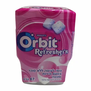 אורביט Refreshers – פירות ומנטה ורוד אורביט Refreshers – פירות ומנטה ורוד