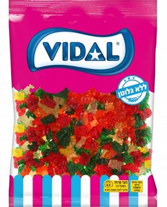 דובוני גומי בטעמי פירות (ללא גלוטן) | Vidal מארז 500 גרם דובוני גומי בטעמי פירות (ללא גלוטן) | Vidal מארז 500 גרם