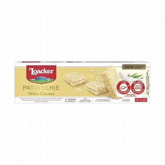 ����� ������ ����� ��� (Loacker Patisserie White Coconut) � ����� 100 ���.