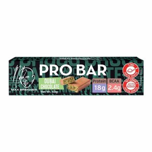 חטיף חלבון מקס ברנר שוקולד דובאי (Max Brenner PRO BAR Dubai Chocolate) – 60 גרם חטיף חלבון מקס ברנר שוקולד דובאי (Max Brenner PRO BAR Dubai Chocolate) – 60 גרם