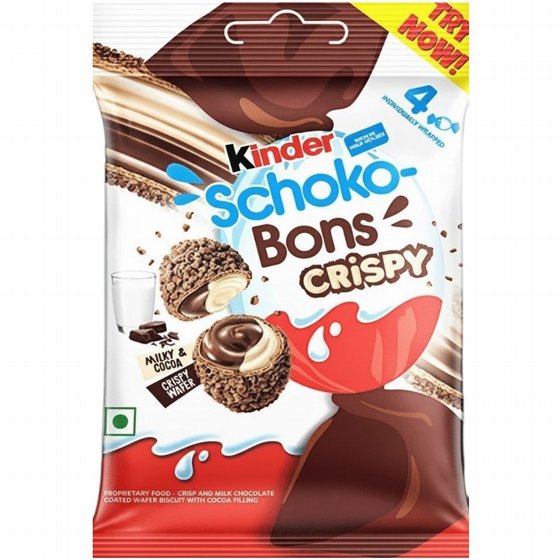 ����� ����-���� ������ (Kinder Schoko-Bons Crispy) � ���� 4 ������ (23.2 ���)