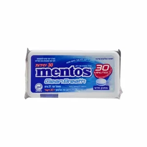 סוכריות מנטוס Clean Breath בטעם מנטה חזקה סוכריות מנטוס Clean Breath בטעם מנטה חזקה