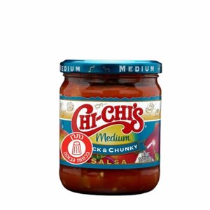 סלסה צ'י צ'יס חריף (Chi-Chi's Medium Thick & Chunky Salsa) – צנצנת 439 גרם. סלסה צ'י צ'יס חריף (Chi-Chi's Medium Thick & Chunky Salsa) – צנצנת 439 גרם.