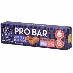 חטיף חלבון מקס ברנר שוקולד וקרמל מלוח (Max Brenner PRO BAR) – 60 גרם חטיף חלבון מקס ברנר שוקולד וקרמל מלוח (Max Brenner PRO BAR) – 60 גרם