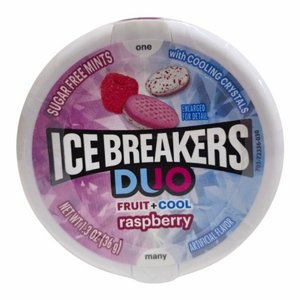 אייס ברייקרס דואו פטל (Ice Breakers Duo Raspberry)36גרם ללא סוכר אייס ברייקרס דואו פטל (Ice Breakers Duo Raspberry)36גרם ללא סוכר