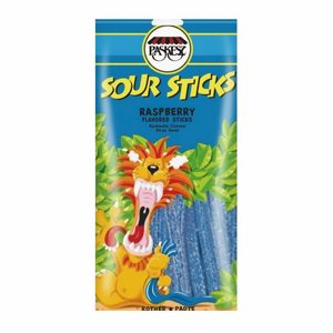 ����� ������ ��� ���� (Sour Sticks Raspberry) ���� Paskesz � ����� 100 ���.
