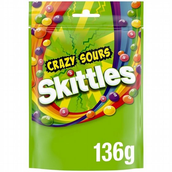 ������ ������ ����� (Skittles Crazy Sours) � ����� 136 ��� ����� �����