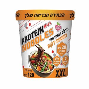 נודלס חלבון Protein Maxx XXL בטעם עוף ותוספת ירקות 120 גרם נודלס חלבון Protein Maxx XXL בטעם עוף ותוספת ירקות 120 גרם