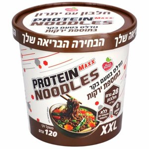 נודלס חלבון Protein Maxx XXL בטעם בקר וירקות 120 גרם נודלס חלבון Protein Maxx XXL בטעם בקר וירקות 120 גרם