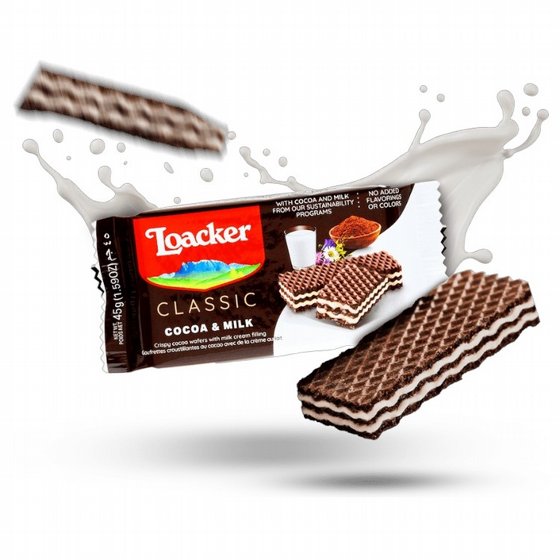 ����� ������ ���� ���� (Loacker Classic Cocoa & Milk) � ���� ���� 45 ���