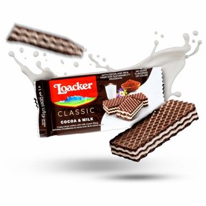 ����� ������ ���� ���� (Loacker Classic Cocoa & Milk) � ���� ���� 45 ���